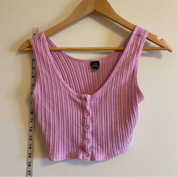 Wild Fable Pink Ribbed Tank Top - Picture 2 of 4
